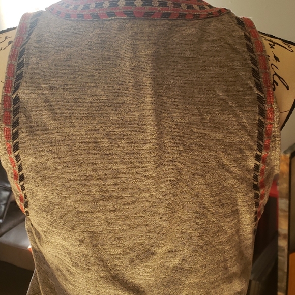 Lucky Brand color Gray Top S - Picture 5 of 8